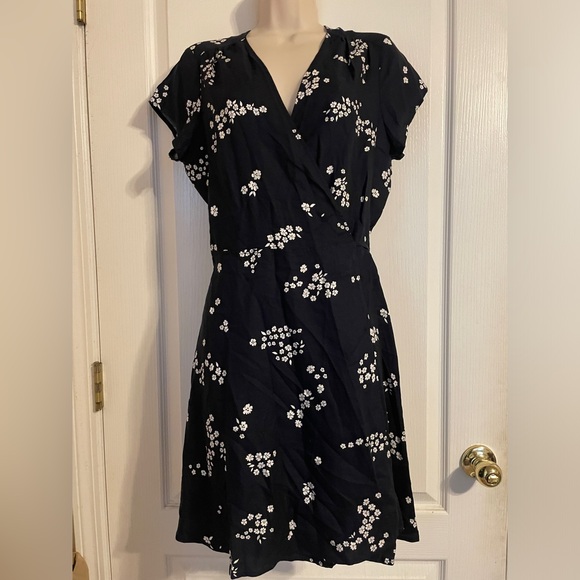 United Colors Of Benetton Dresses & Skirts - NWT United Colors of Benetton Navy Wrap Dress Sz M